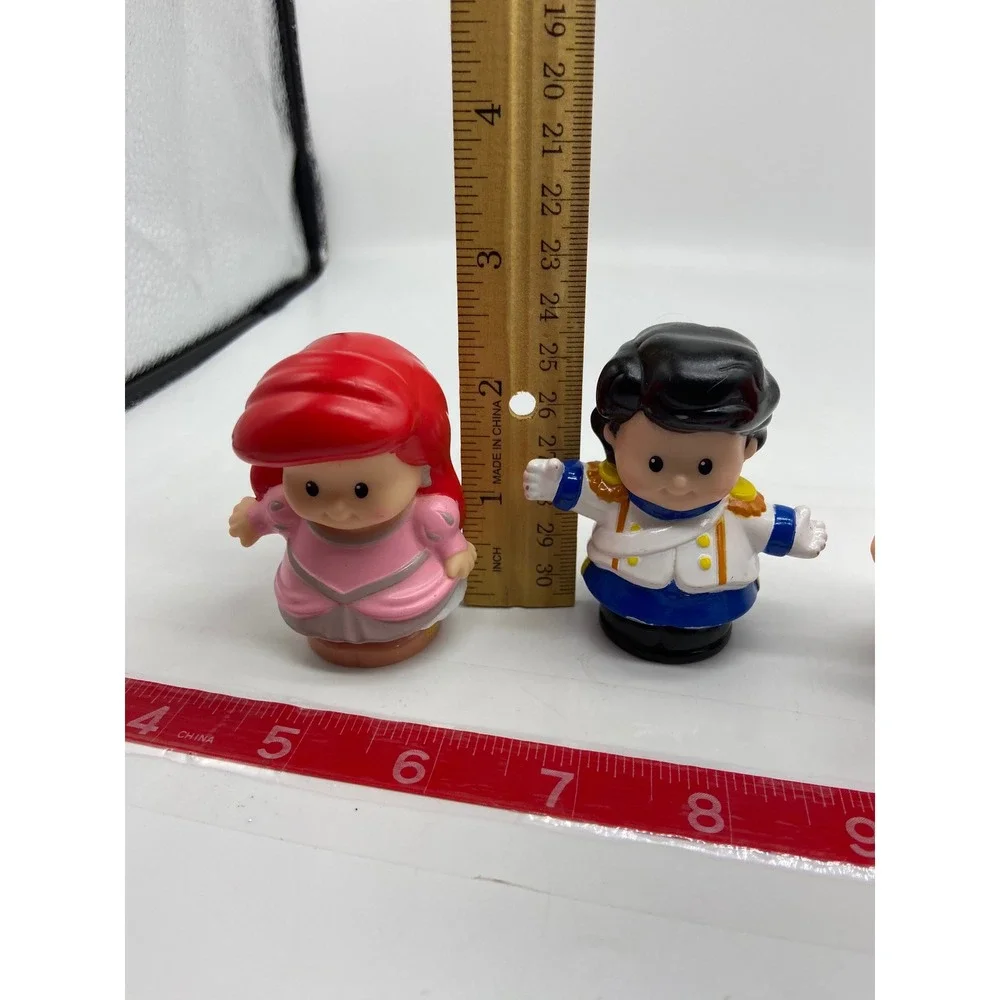 Fisher Price Little People Disney Ariel Prince Eric Figures Red Blue Green Pink